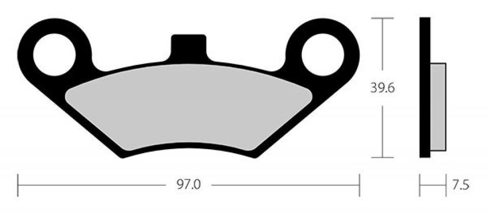 Plaquette de frein Kyoto pour Quad Goes 360 G Max 2008 à 2014 AVG Neuf