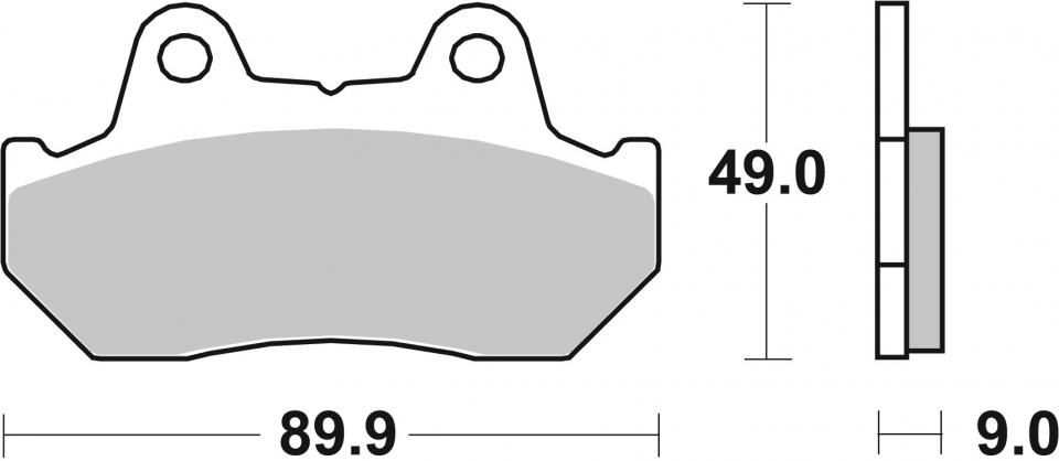 Plaquette de frein SBS pour Moto Honda 1100 Cb Rc 1982 AVG / AVD Neuf