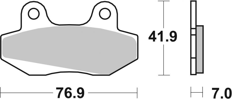 Plaquette de frein SBS pour pour Moto Hyosung 125 Comet GT Naked 2004 à 2006 AVG/ARD Neuf