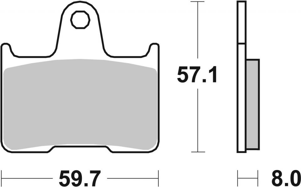 Plaquette de frein SBS pour Moto Suzuki 1200 GSF 2002 ARD / SSK1/ZK1 GV78A Neuf