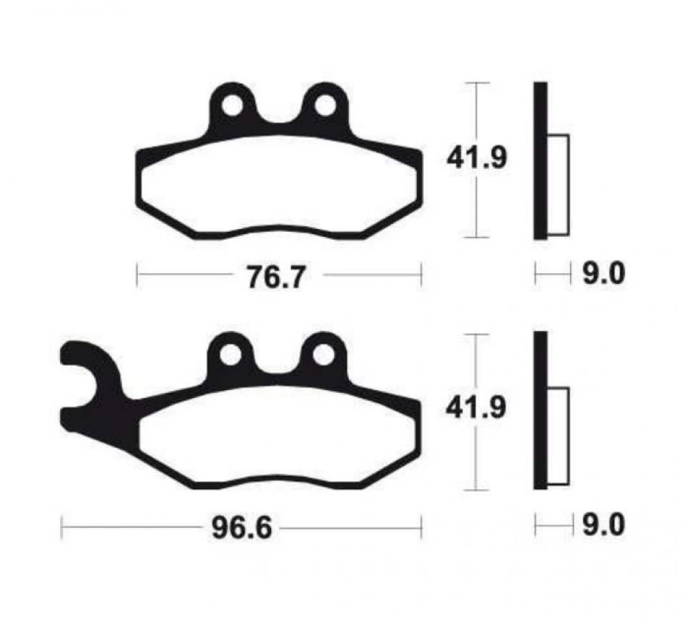 Plaquette de frein Bendix pour Scooter Piaggio 125 X9 Evolution 2004 à 2006 MA286 Neuf