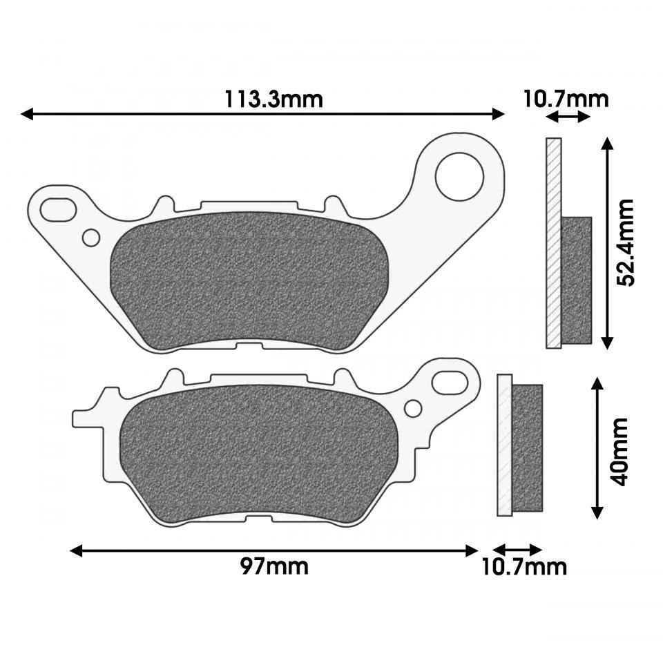 Plaquette de frein Newfren pour Scooter Yamaha 125 X-Max Après 2018 Neuf