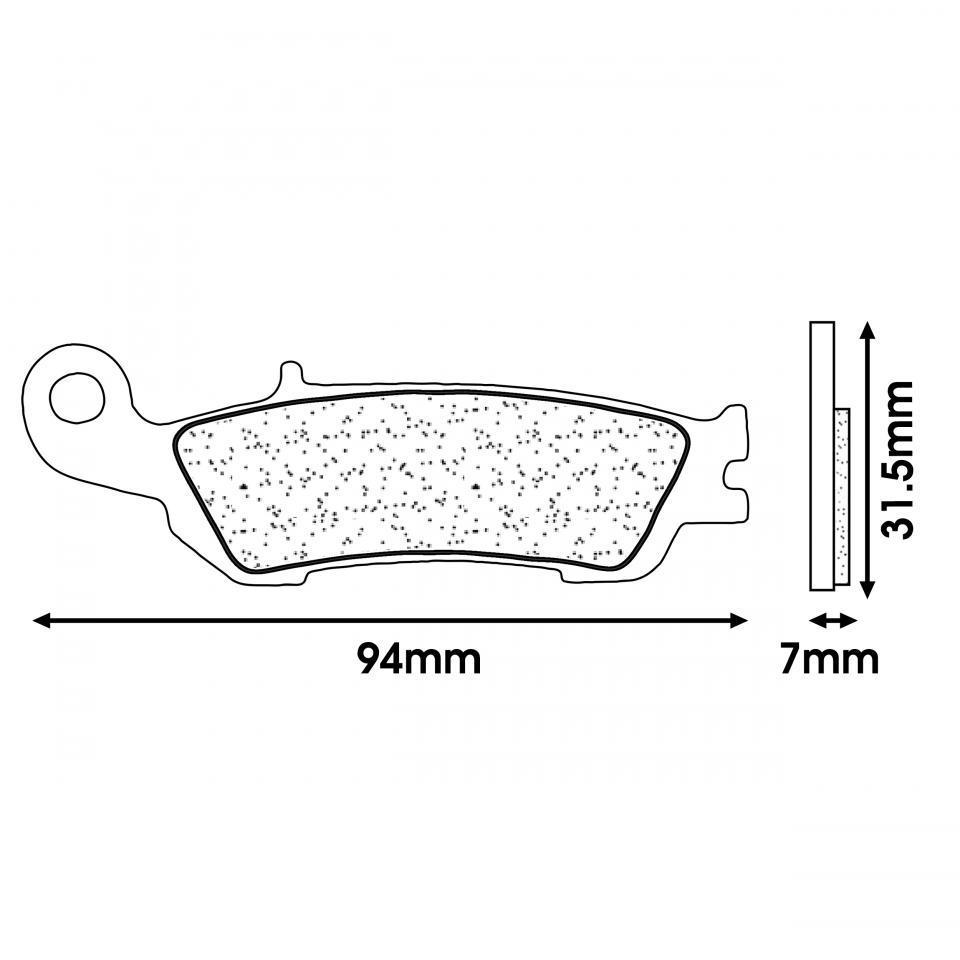 Plaquette de frein CL BRAKES pour Moto Yamaha 250 YZ Après 2007 Neuf