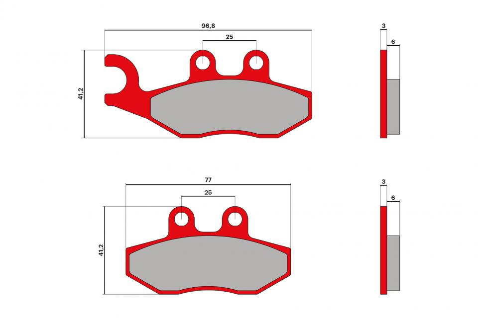 Plaquette de frein Malossi pour Scooter Gilera 800 GP 2008 à 2014 AR Neuf