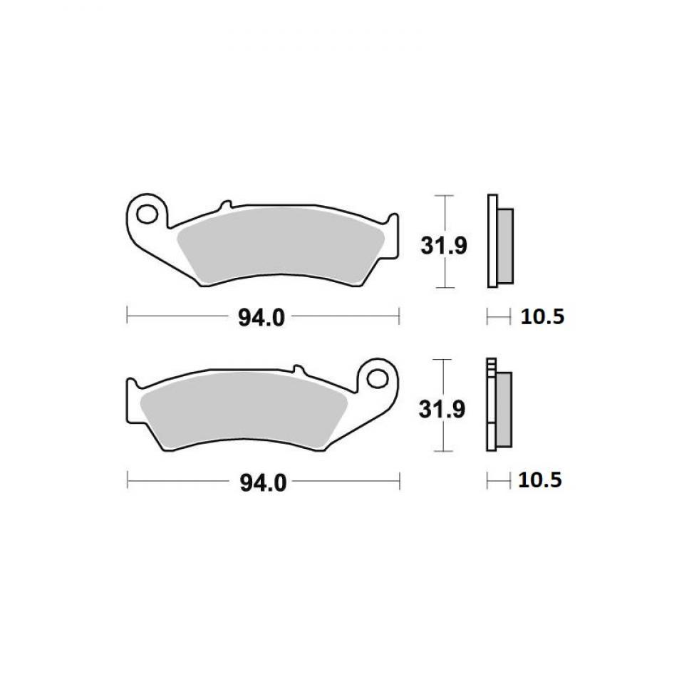 Plaquette de frein SBS pour Moto Honda 750 Vfr R Rc30 1988 à 1991 AR Neuf en destockage