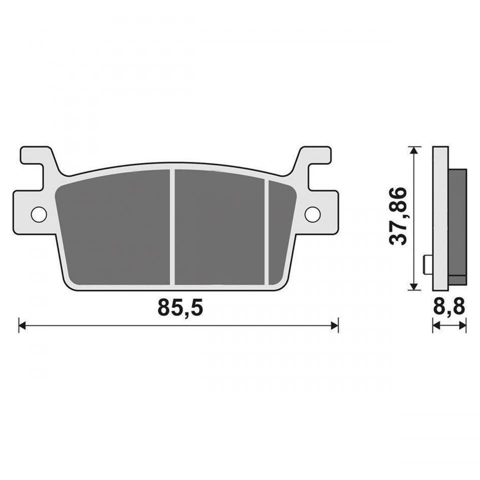 Plaquette de frein Newfren pour ULM Kymco 550 CV3 Après 2022 Neuf