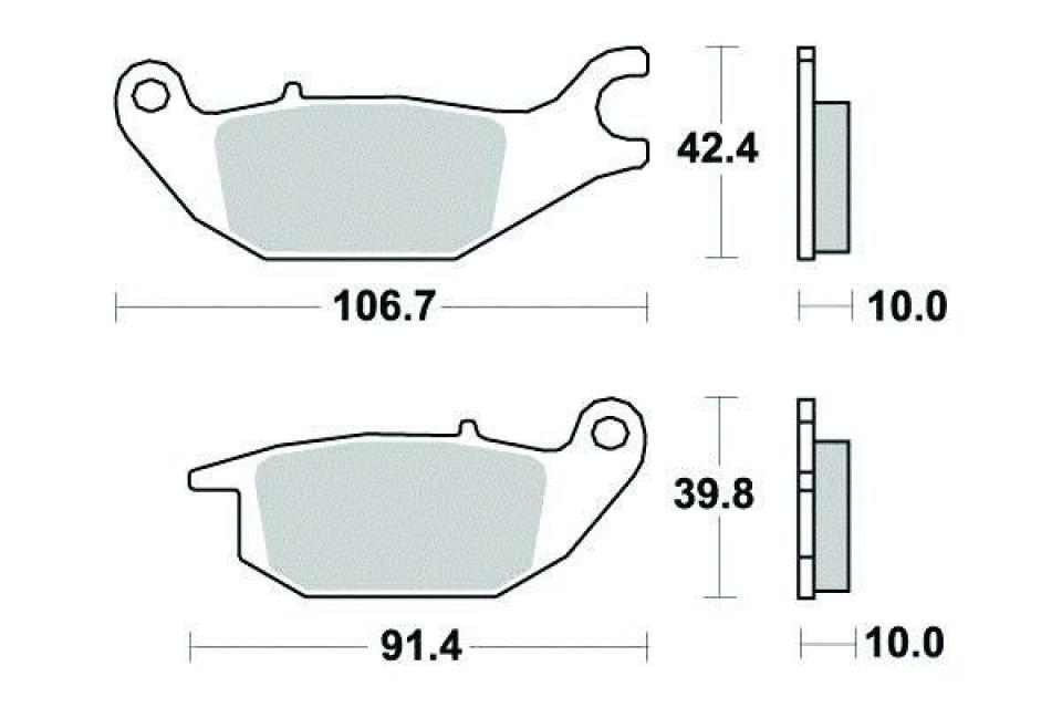 Plaquette de frein Perftec pour Moto Honda 125 Z Monkey 2018 à 2021 AR Neuf