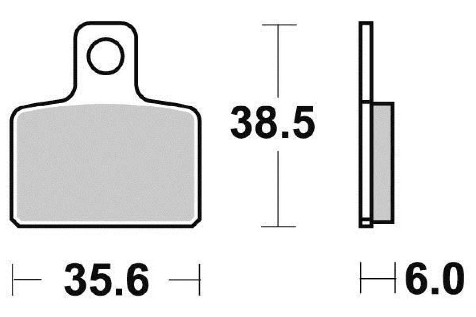 Plaquette de frein Perftec pour Moto Gas gas 50 EC Boy 2005 à 2007 AR Neuf