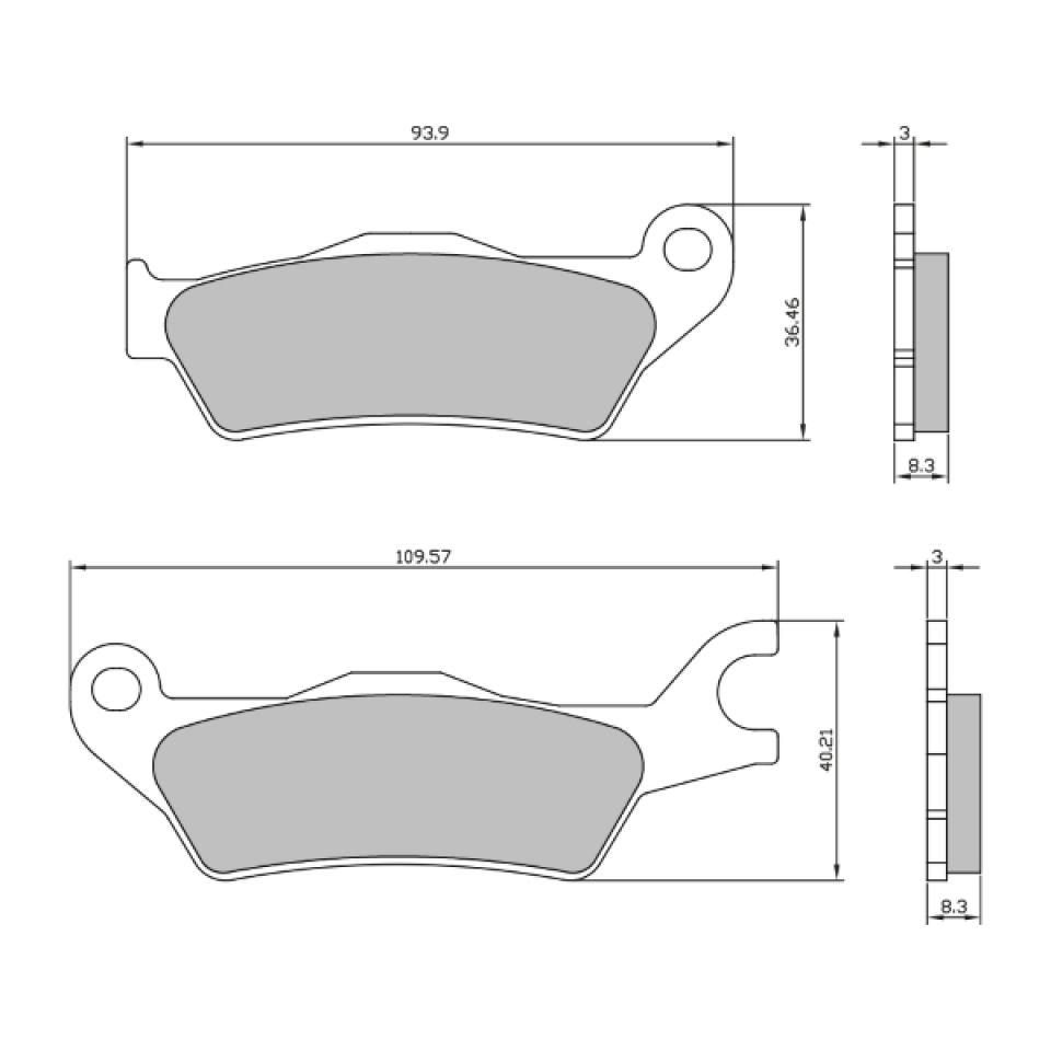 Plaquette de frein RMS pour Auto Neuf