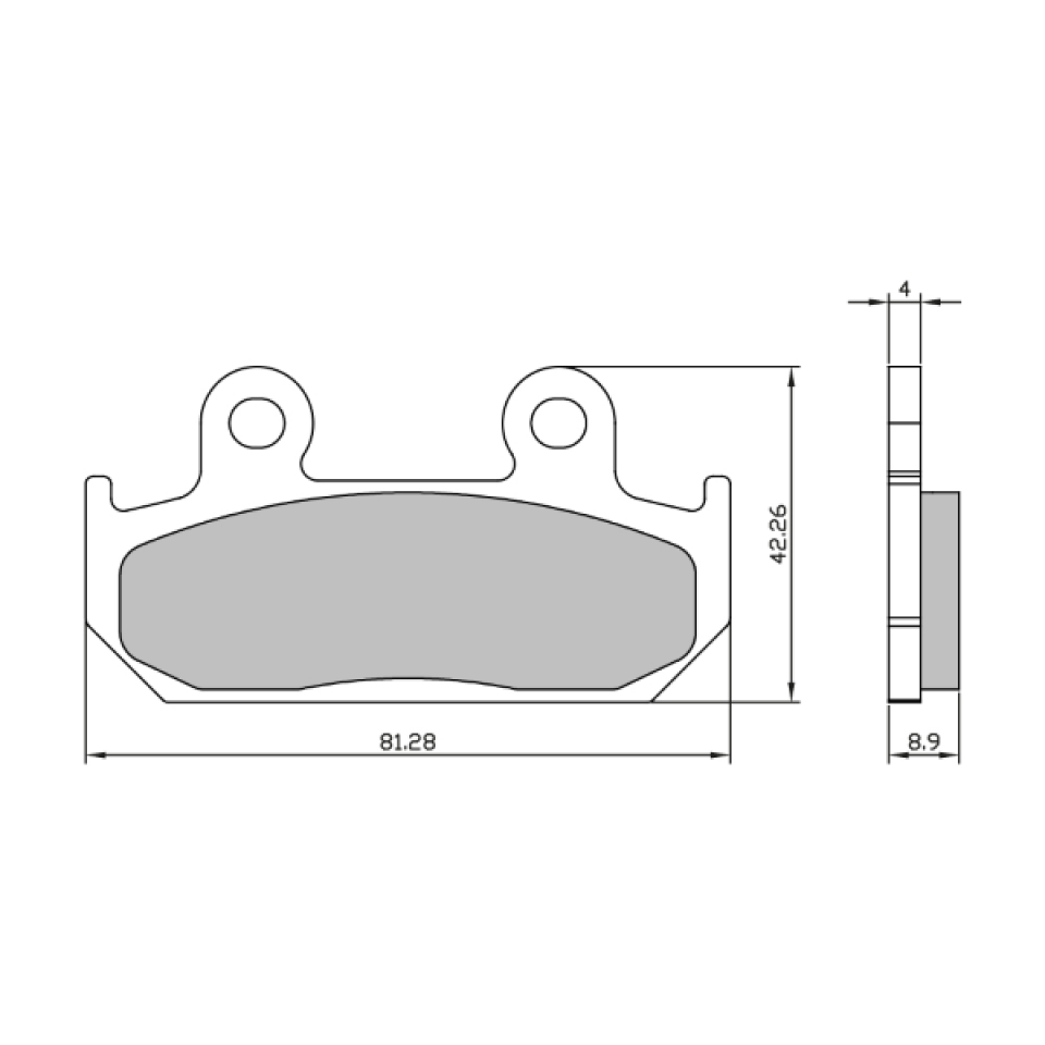 Plaquette de frein RMS pour Auto Neuf