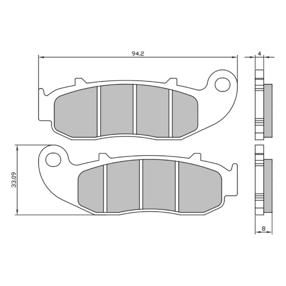 Plaquette de frein RMS pour Auto Neuf