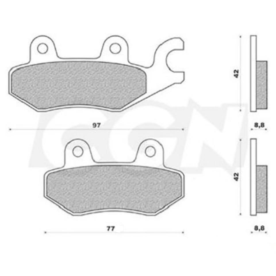 Plaquette de frein avant P2R pour moto MBK 50 X-Power 1990 à 2002 Neuf