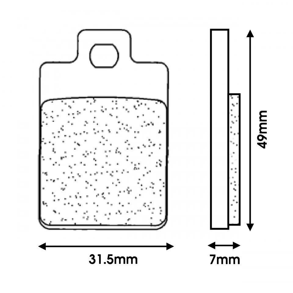 Plaquette de frein CL BRAKES pour scooter Piaggio 50 Typhoon 3045SC Neuf