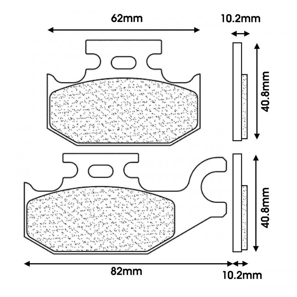 Plaquette de frein CL BRAKES pour Scooter Suzuki 125 Burgman 2007 Neuf