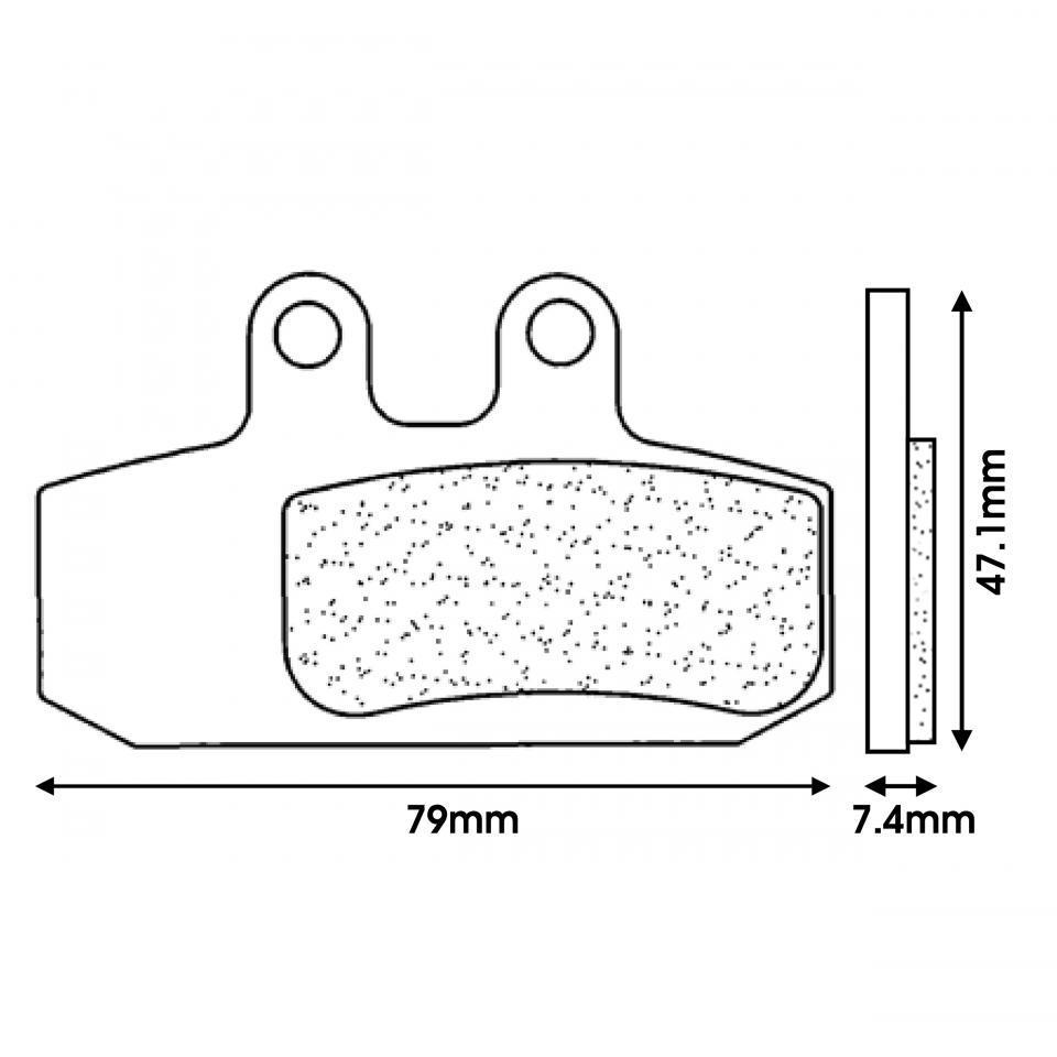 Plaquette de frein CL BRAKES pour Scooter Aprilia 500 Scarabeo 2003 à 2009 Neuf