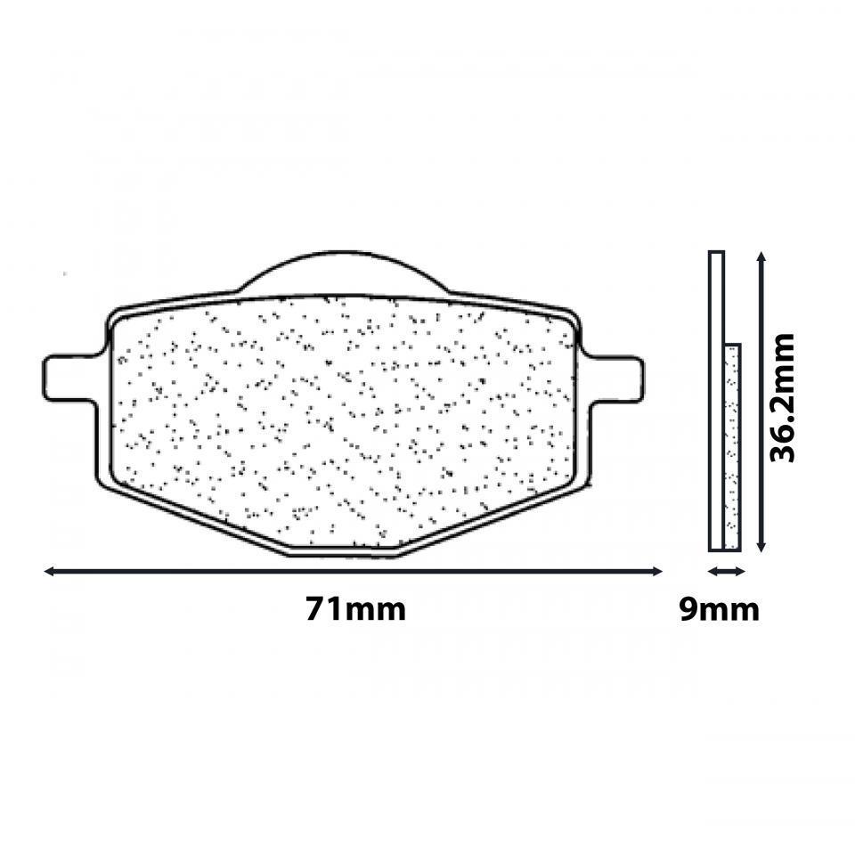 Plaquette de frein CL BRAKES pour Scooter Yamaha 125 Cygnus 1996 à 2003 Neuf