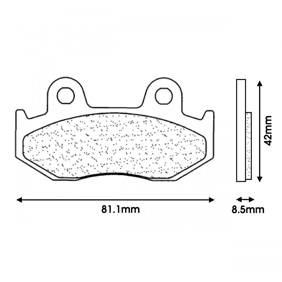 Plaquette de frein CL BRAKES pour Scooter Suzuki 250 Burgman 2004 à 2006 Neuf