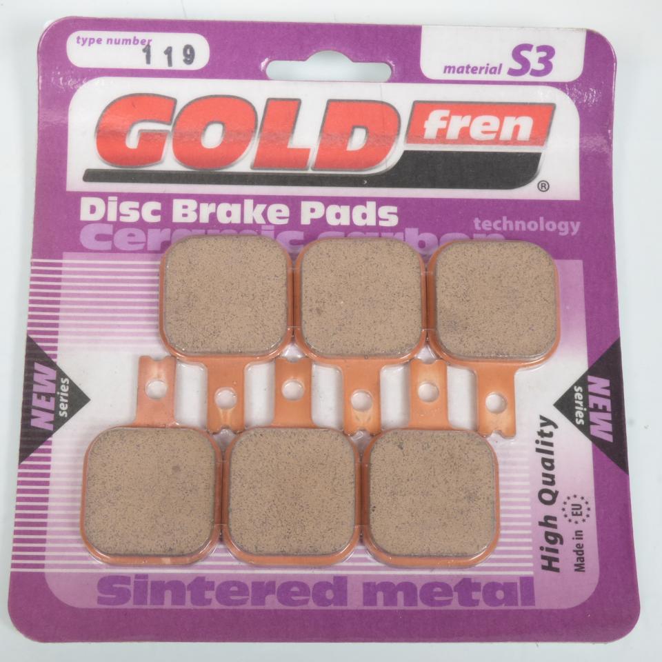 Plaquette de frein Gold Fren pour Moto Harrison Billet Etrier Slim Design AVG Neuf