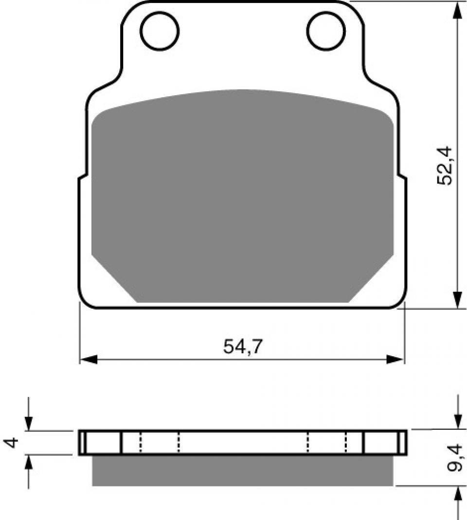 Plaquette de frein Gold Fren pour Moto Honda 450 CB DX-X 1989 à 1992 AVG/ARG Neuf