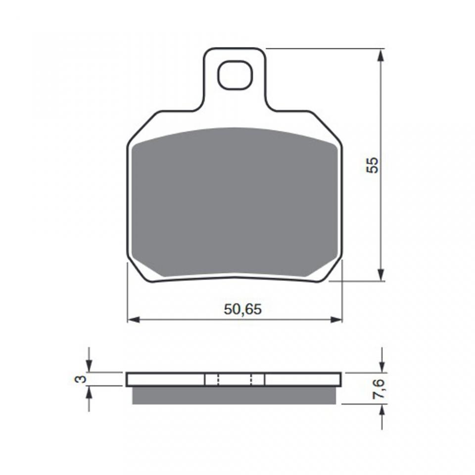 Plaquette de frein Gold Fren pour Derbi 50 Senda Sm Drd X-Treme 2011 à 2014 AVG / Jantes à bâtons 17 pouces / Disque 260mm Neuf