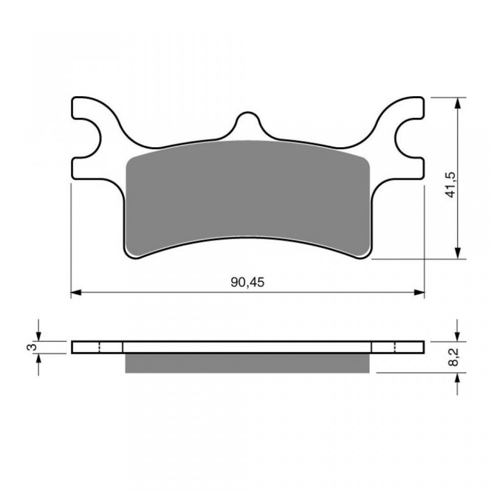 Plaquette de frein Gold Fren pour Quad Polaris 500 Magnum 2x4 HDS 2002 à 2003 ARD Neuf