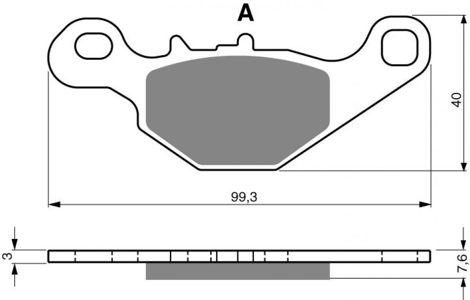 Plaquette de frein Gold Fren pour Moto Suzuki 85 RM petites roues 2005 à 2019 ARD/Jte AV 17/Jte AR 14/K5/K6/K7/K8/K9/L0/L2/L5/L6/L7 Neuf