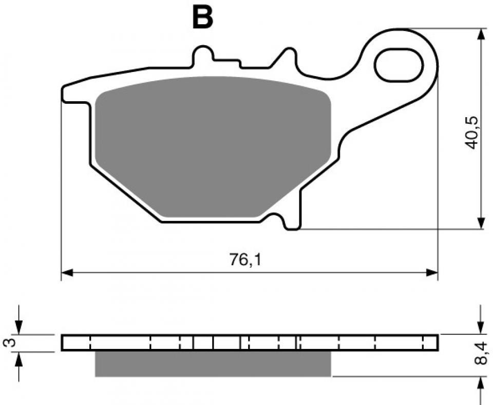 Plaquette de frein Gold Fren pour Moto Suzuki 85 RM petites roues 2005 à 2019 ARD/Jte AV 17/Jte AR 14/K5/K6/K7/K8/K9/L0/L2/L5/L6/L7 Neuf