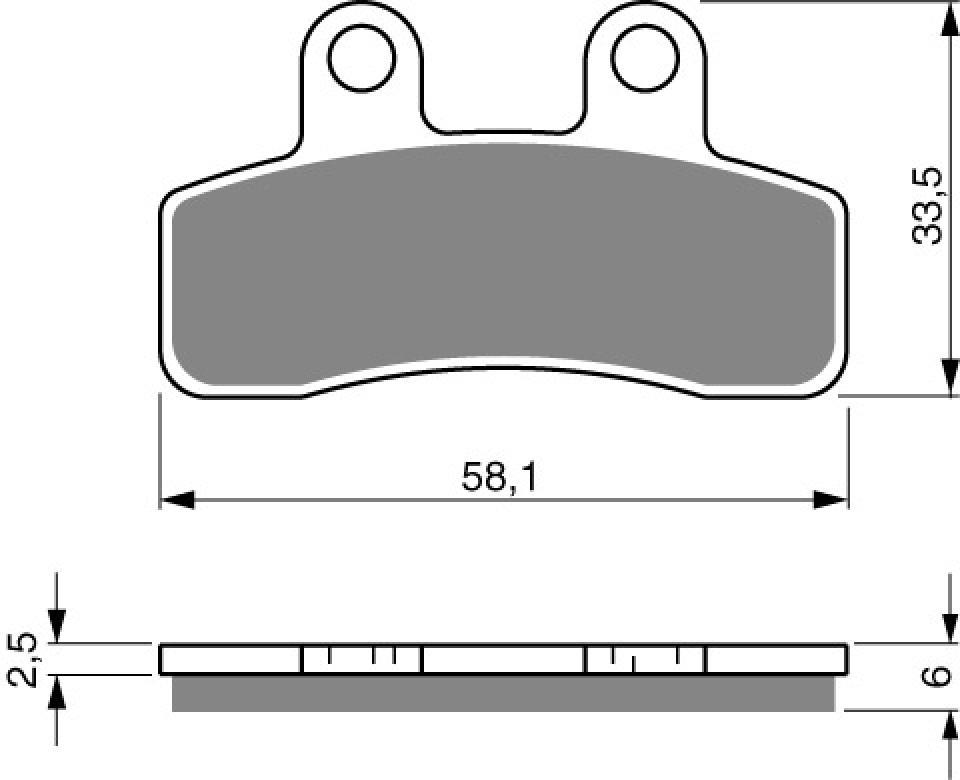 Plaquette de frein Gold Fren pour Pit Bike Italjet 125 Pit Jet Pro 4T 2007 à 2009 AVG/ARD Neuf