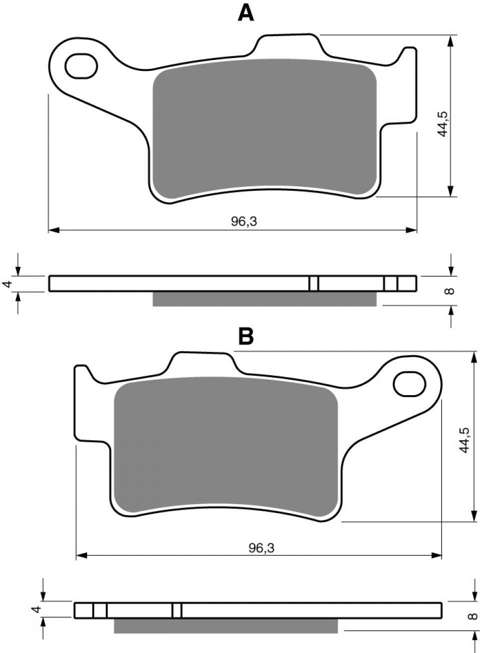 Plaquette de frein Gold Fren pour quad CAN-AM Spyder RT Ltd 2013 ARD / Etrier Brembo Neuf