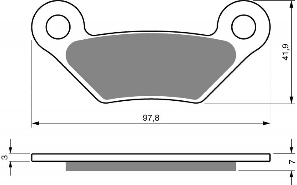 Plaquette de frein Gold Fren pour pour Quad John Deere 825 XUV i Gator Petrol 2011 ARD Neuf