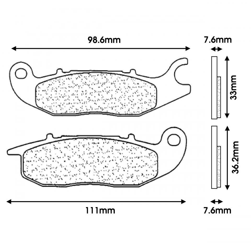 Plaquette de frein CL BRAKES pour Moto Rieju 50 RS2 2007 à 2010 Neuf