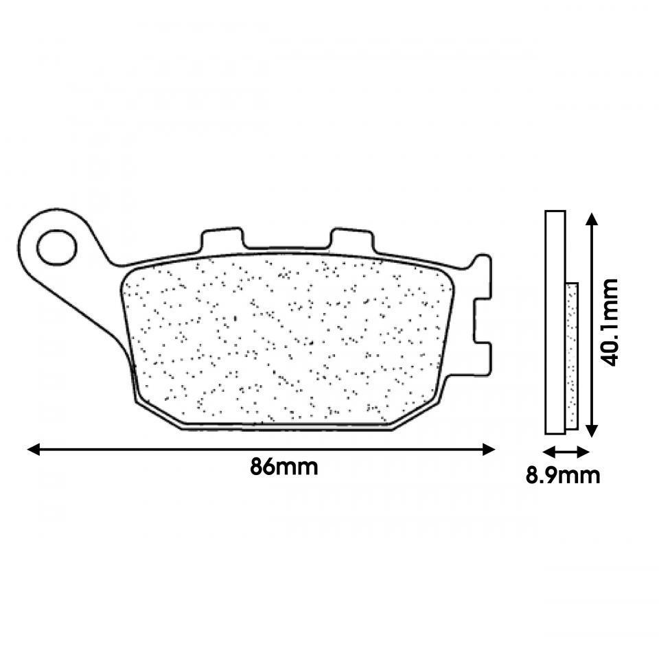 Plaquette de frein CL BRAKES pour Scooter Honda 250 NSS Forza 2000 à 2004 Neuf