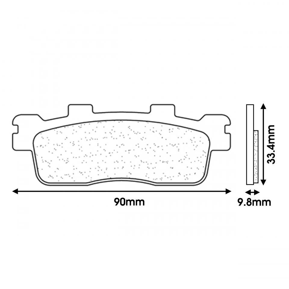 Plaquette de frein CL BRAKES pour Scooter Kymco 300 Downtown 2010 à 2020 Neuf