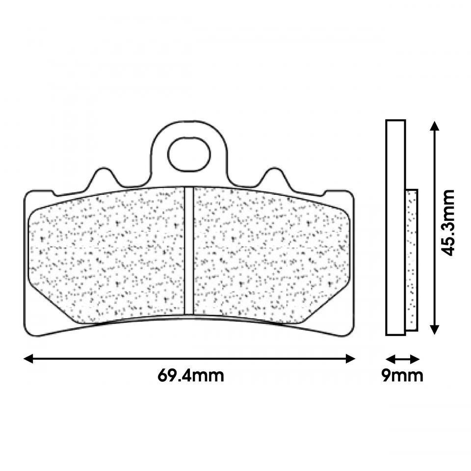 Plaquette de frein CL BRAKES pour Moto KTM 125 Duke 2011 à 2020 Neuf