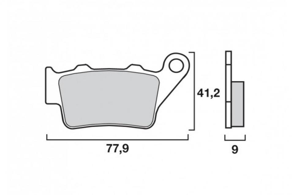Plaquette de frein CL BRAKES pour Motoculture Husqvarna 610 LT 1999 à 2020 Neuf