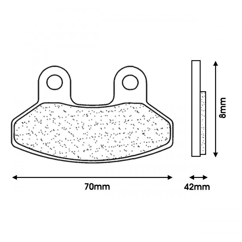 Plaquette de frein CL BRAKES pour Scooter Sym 125 RS Après 2002 Neuf