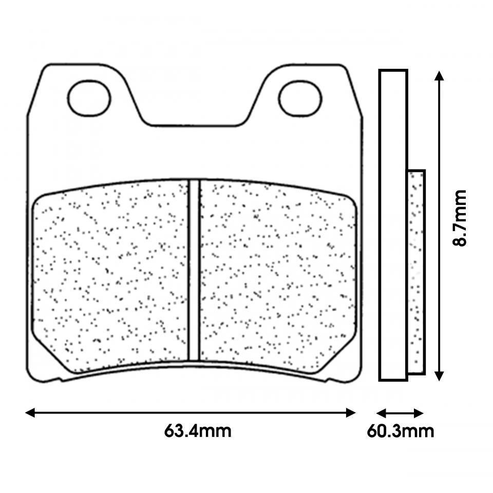 Plaquette de frein CL BRAKES pour Moto Yamaha 1000 Fazer 2001 à 2005 Neuf