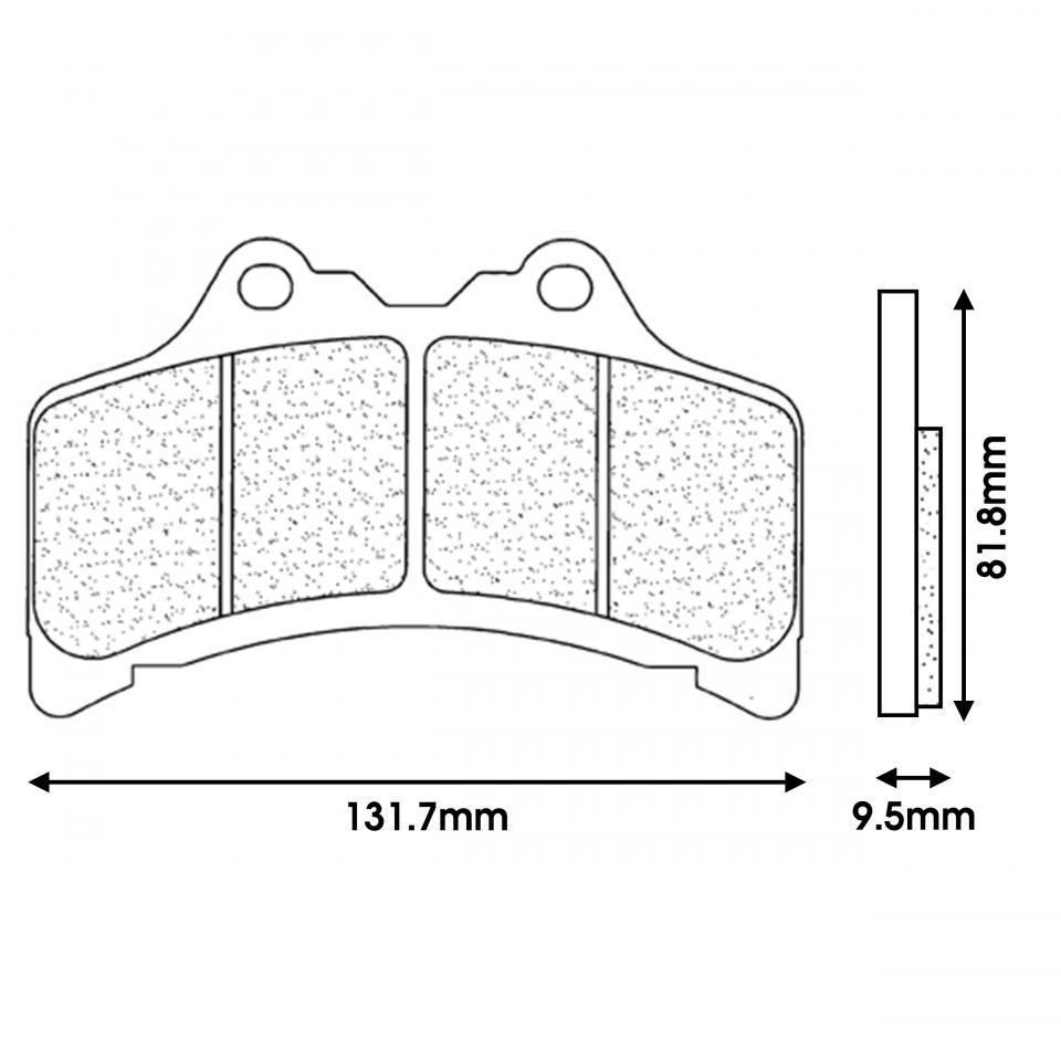 Plaquette de frein CL BRAKES pour Moto Yamaha 1000 GTS 1993 à 1999 Neuf