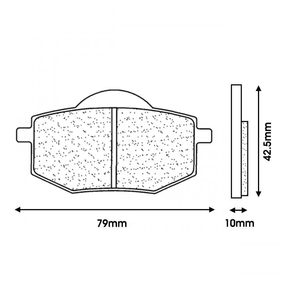 Plaquette de frein CL BRAKES pour Moto Yamaha 400 Xv-Virago Après 1988 Neuf