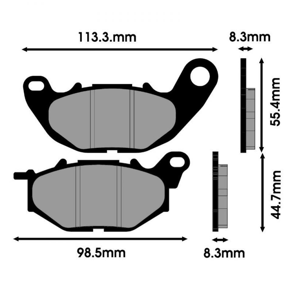 Plaquette de frein Polini pour Moto Yamaha 300 YZF-R3 Après 2016 Neuf