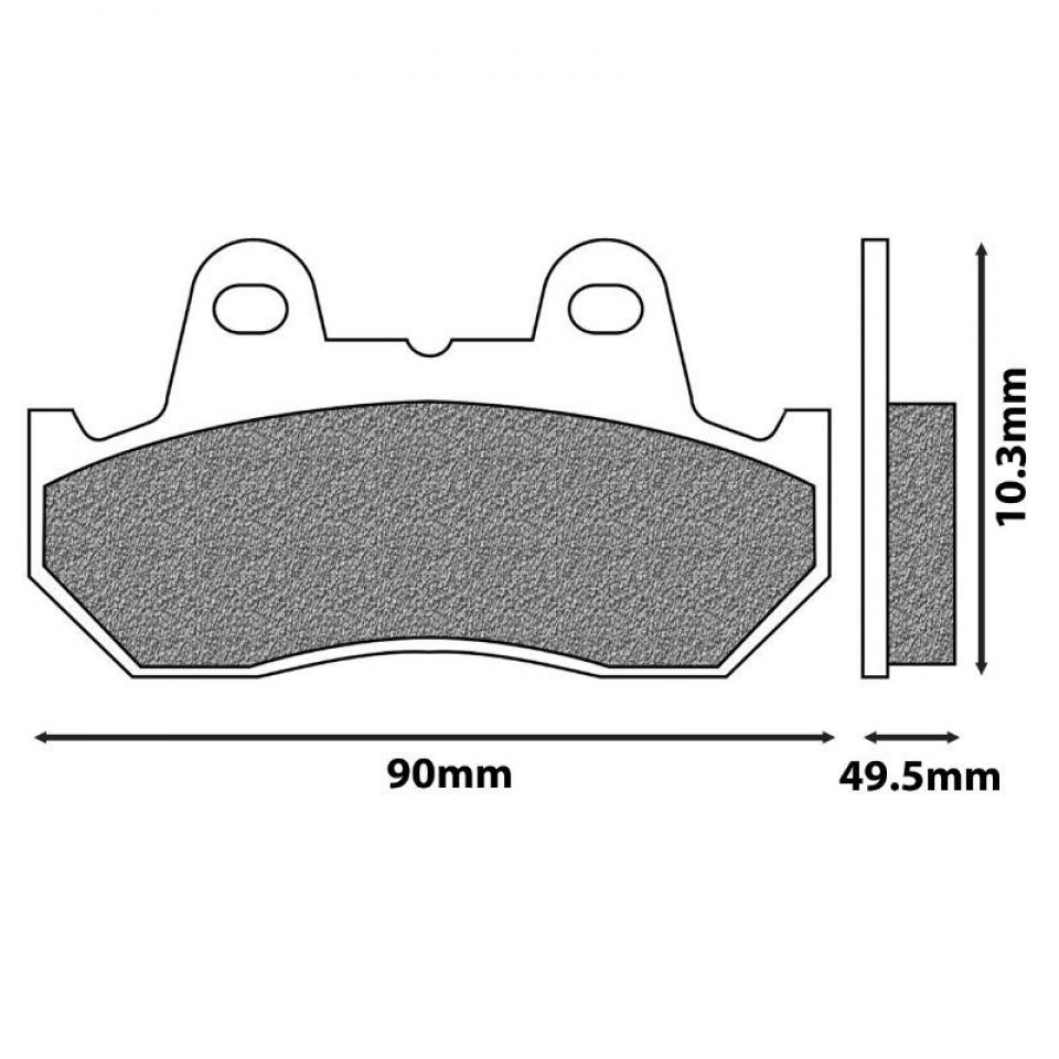 Plaquette de frein Newfren pour Scooter Sym 110 Bullet 1993 à 2020 Neuf