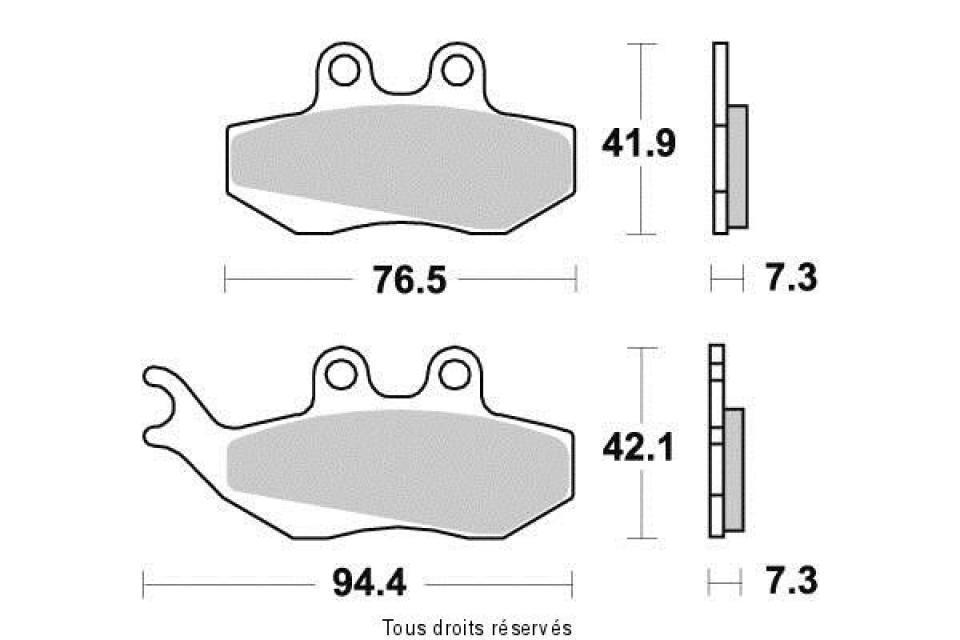 Plaquette de frein SBS pour Moto Derbi 50 Senda Sm Drd Black Devil 2003 à 2005 AV Neuf