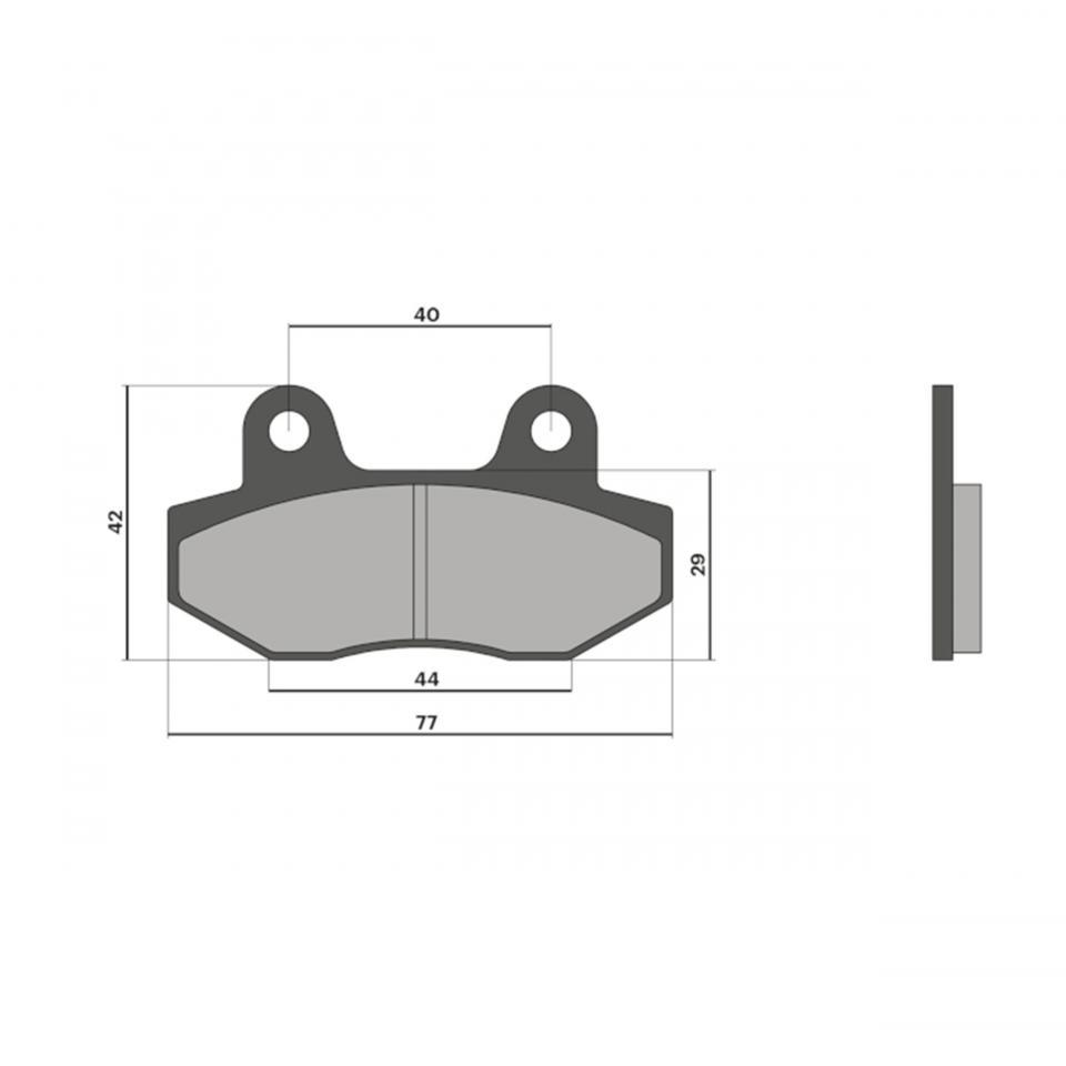 Plaquette de frein Malossi pour Moto Hyosung 125 Rt Karion 2002 à 2006 Neuf