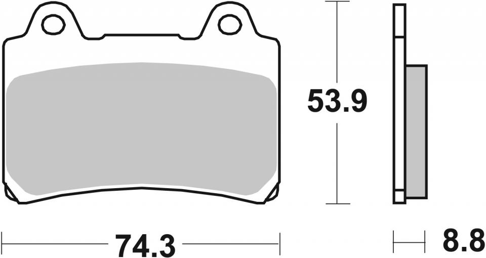 Plaquette de frein SBS pour Moto Yamaha 850 TRX 1996 à 1999 AVG / AVD Neuf