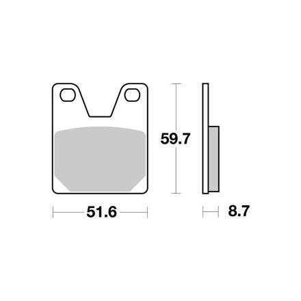 Plaquette de frein AP Racing pour moto Yamaha 1000 YZF R1 1998-01 LMP333ST