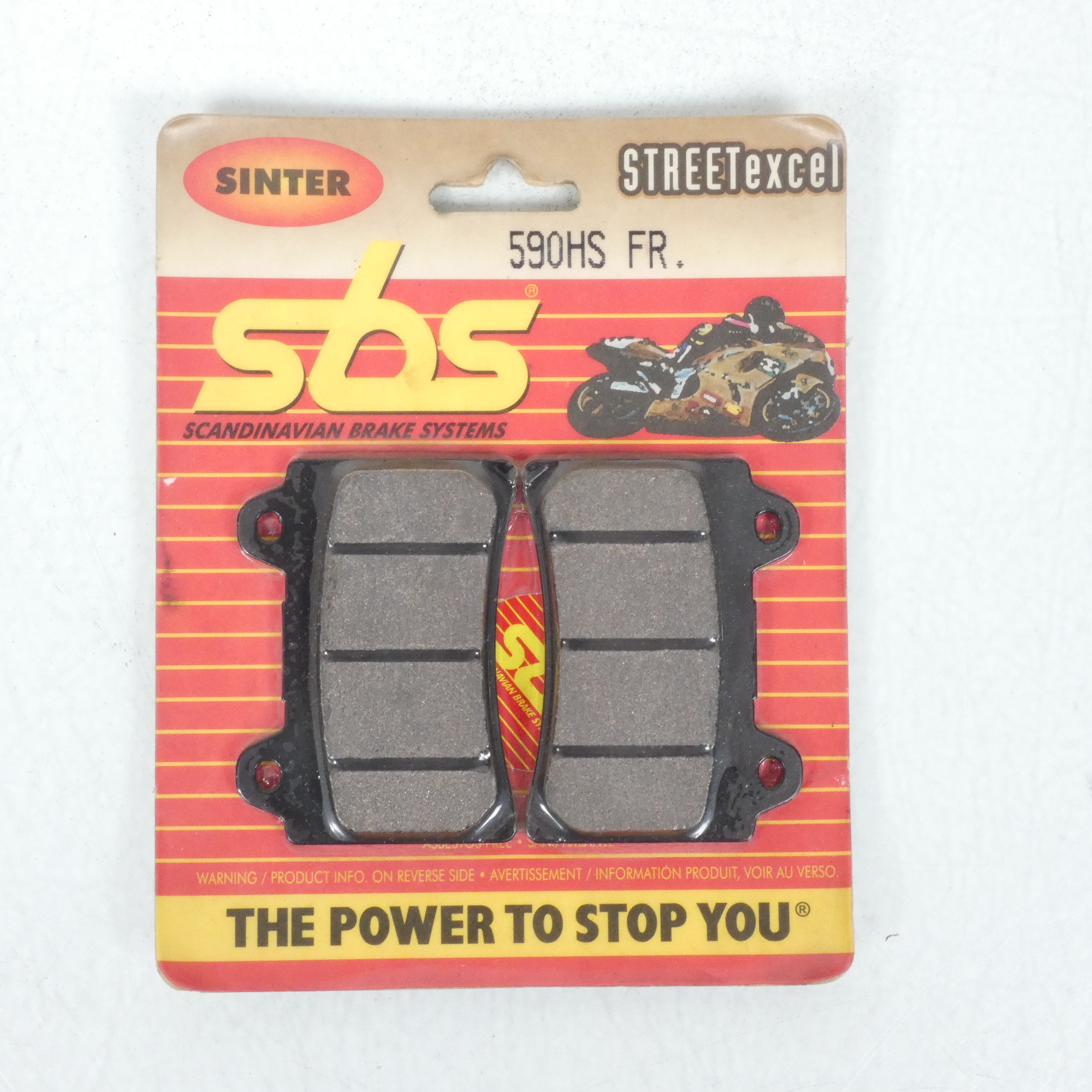 Plaquette de frein SBS pour Moto Yamaha 600 SRX 1990 à 1991 AVG / 3SX Neuf