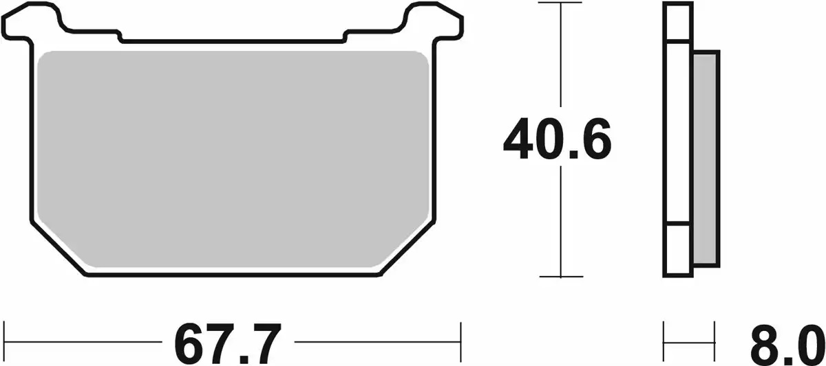 Plaquette de frein SBS pour Moto Kawasaki 750 Z 1984 AVG/AVD/ARG / L4 Neuf
