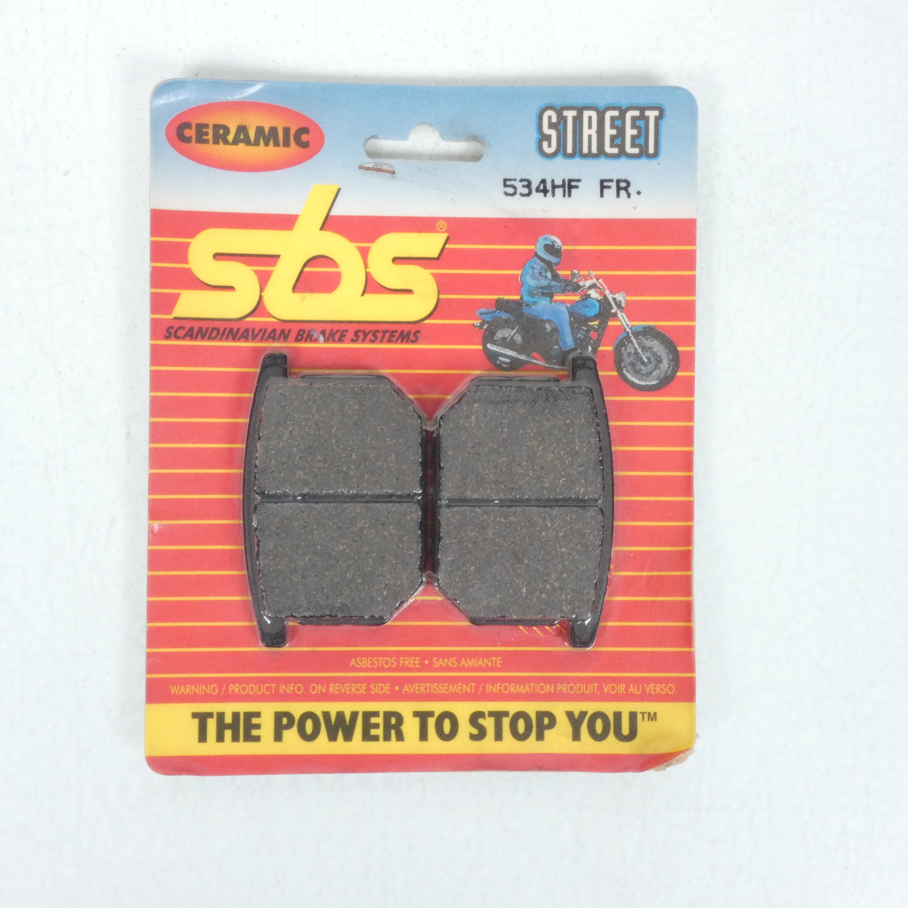 Plaquette de frein AV SBS pour moto Suzuki 1400 GV Cavalcade 1985 à 1986 534HF