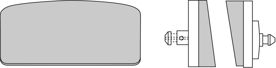 Plaquette frein AV Ferodo pour moto BMW 745 R 75 6 / 7 3411 2 301 358 FDB155EF