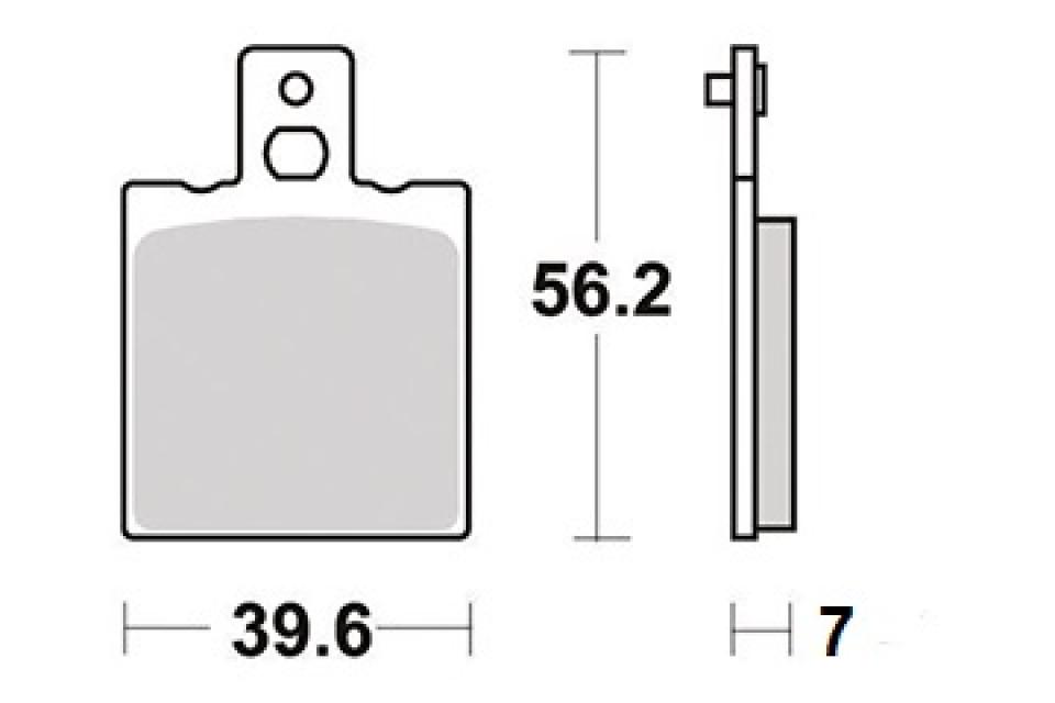 Plaquette de frein Perftec pour Moto Ducati 400 Supersport Ss 1992 à 1997 AR Neuf